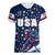 USA Hockey Women V-Neck T-Shirt Summer Paris 2024 - Wonder Print Shop