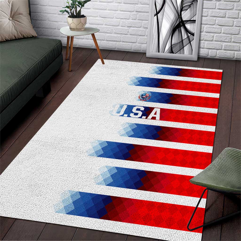 USA Soccer Area Rug Summer Paris 2024 - Wonder Print Shop