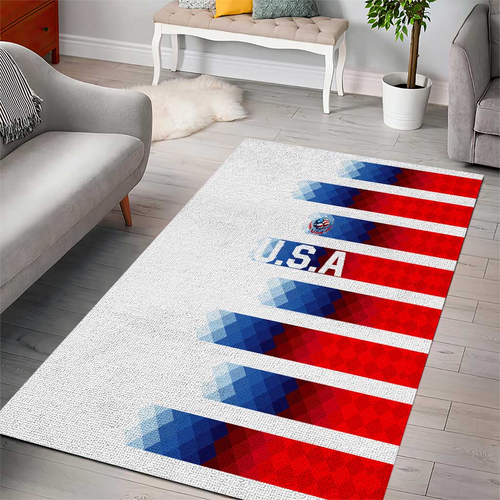 USA Soccer Area Rug Summer Paris 2024 - Wonder Print Shop