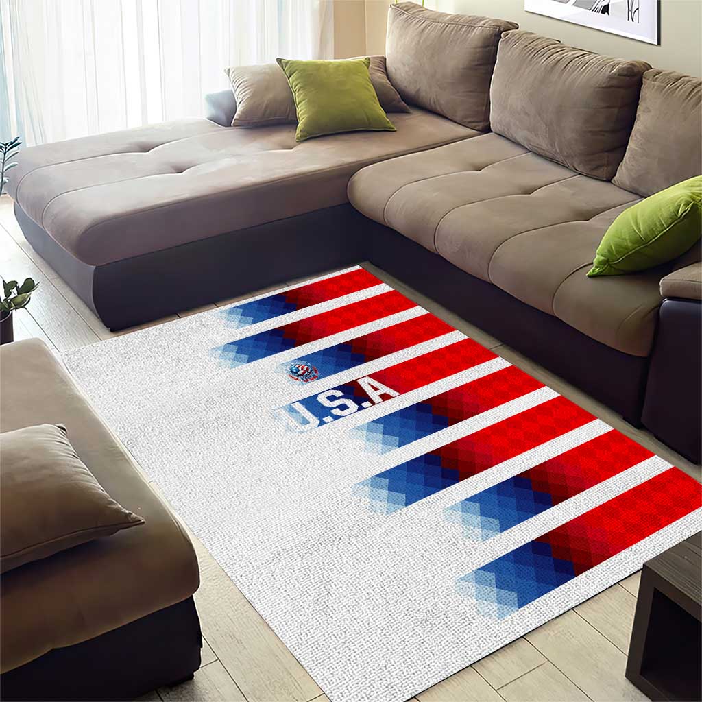 USA Soccer Area Rug Summer Paris 2024 - Wonder Print Shop