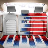 USA Soccer Back Car Seat Cover Summer Paris 2024 - Wonder Print Shop