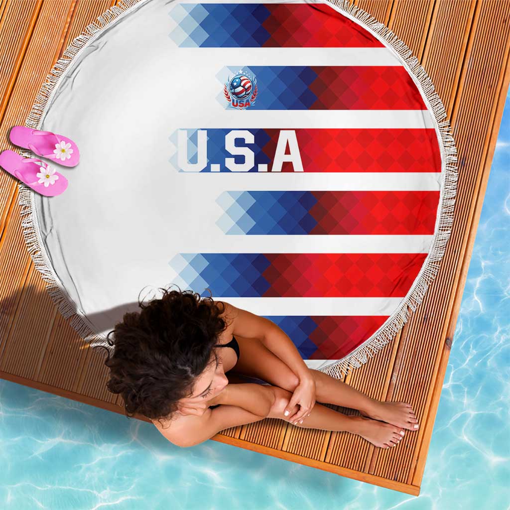 USA Soccer Beach Blanket Summer Paris 2024 - Wonder Print Shop