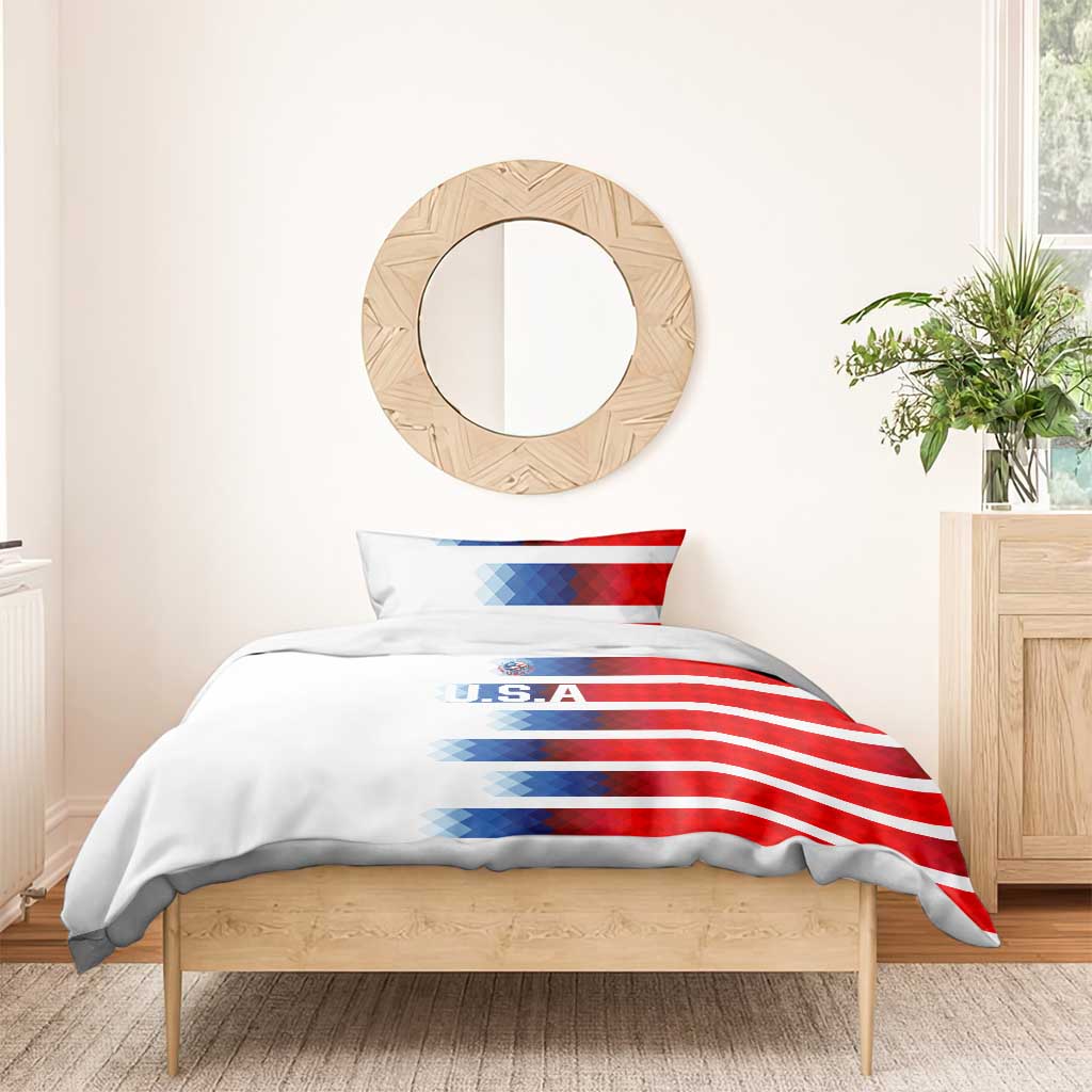 USA Soccer Bedding Set Summer Paris 2024 - Wonder Print Shop