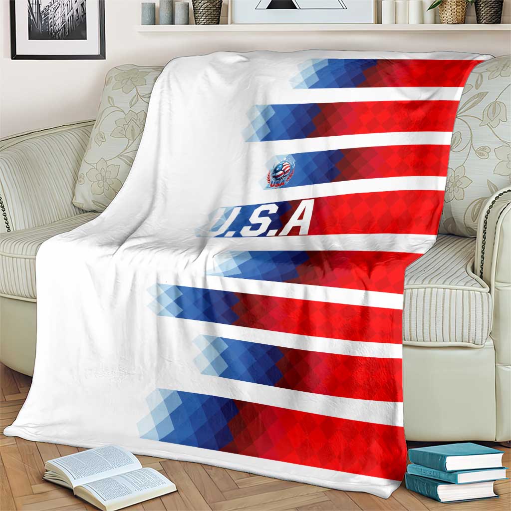 USA Soccer Blanket Summer Paris 2024