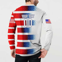 USA Soccer Button Sweatshirt Summer Paris 2024 - Wonder Print Shop