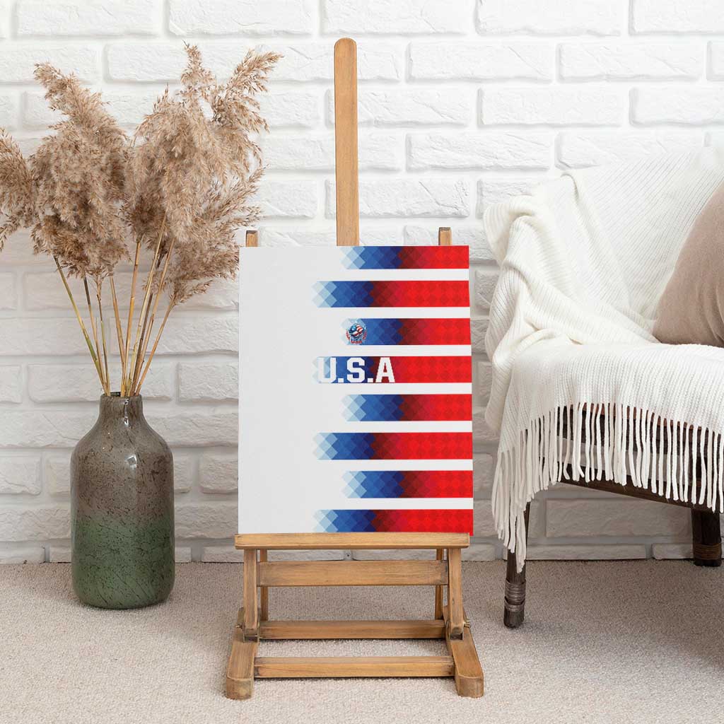 USA Soccer Canvas Wall Art Summer Paris 2024 - Wonder Print Shop