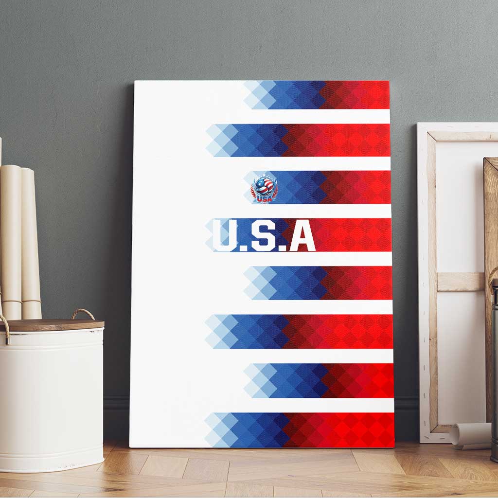 USA Soccer Canvas Wall Art Summer Paris 2024 - Wonder Print Shop