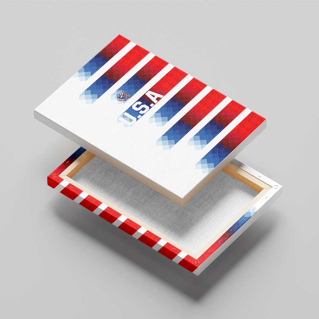 USA Soccer Canvas Wall Art Summer Paris 2024 - Wonder Print Shop