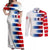 USA Soccer Couples Matching Off Shoulder Maxi Dress and Long Sleeve Button Shirt Summer Paris 2024 - Wonder Print Shop