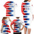 USA Soccer Family Matching Long Sleeve Bodycon Dress and Hawaiian Shirt Summer Paris 2024 - Wonder Print Shop