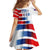 USA Soccer Family Matching Off The Shoulder Long Sleeve Dress and Hawaiian Shirt Summer Paris 2024 - Wonder Print Shop