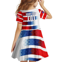 USA Soccer Family Matching Off Shoulder Maxi Dress and Hawaiian Shirt Summer Paris 2024 - Wonder Print Shop