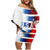USA Soccer Family Matching Off Shoulder Short Dress and Hawaiian Shirt Summer Paris 2024 - Wonder Print Shop