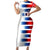 USA Soccer Family Matching Short Sleeve Bodycon Dress and Hawaiian Shirt Summer Paris 2024 - Wonder Print Shop
