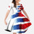 USA Soccer Family Matching Summer Maxi Dress and Hawaiian Shirt Summer Paris 2024 - Wonder Print Shop