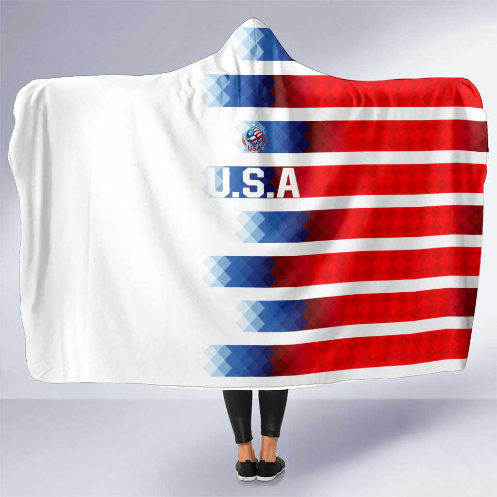 USA Soccer Hooded Blanket Summer Paris 2024