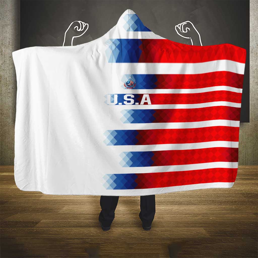 USA Soccer Hooded Blanket Summer Paris 2024