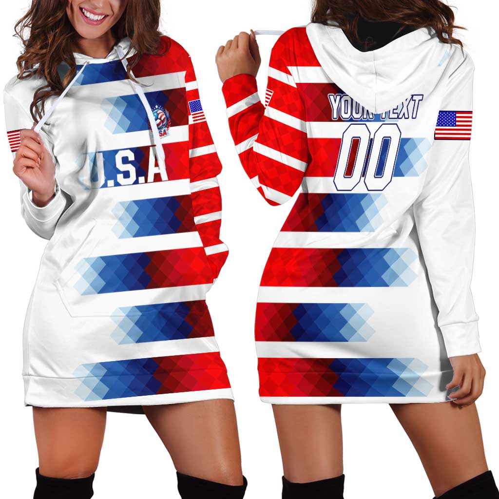 USA Soccer Hoodie Dress Summer Paris 2024 - Wonder Print Shop