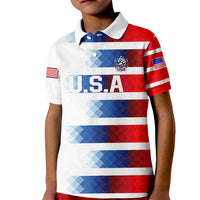 USA Soccer Kid Polo Shirt Summer Paris 2024 - Wonder Print Shop