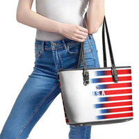 USA Soccer Leather Tote Bag Summer Paris 2024 - Wonder Print Shop