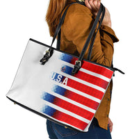 USA Soccer Leather Tote Bag Summer Paris 2024 - Wonder Print Shop