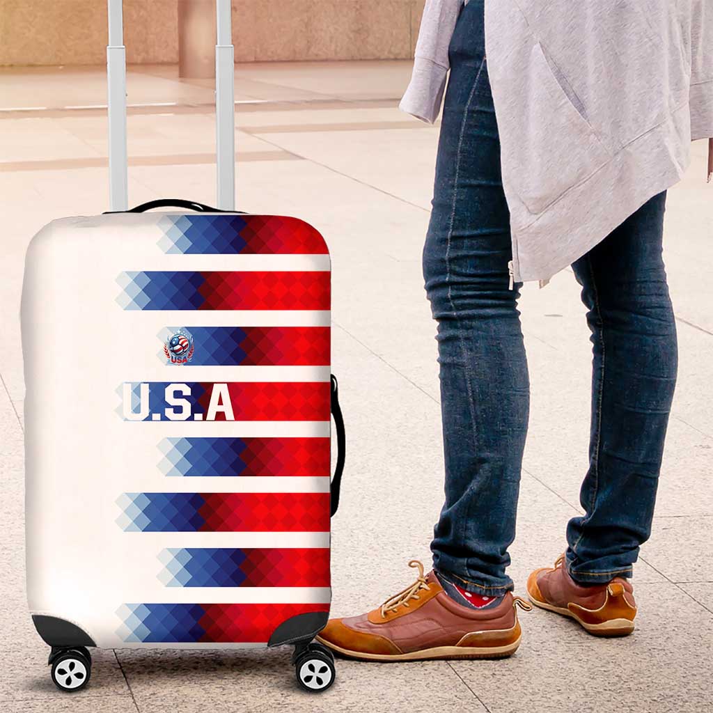 USA Soccer Luggage Cover Summer Paris 2024 - Wonder Print Shop