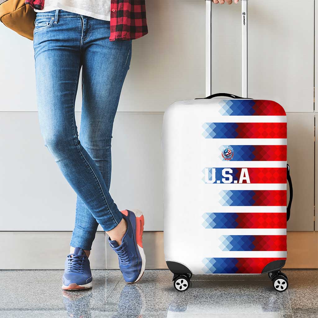 USA Soccer Luggage Cover Summer Paris 2024 - Wonder Print Shop