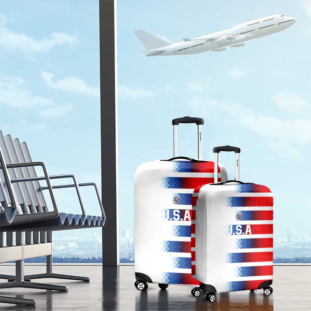 USA Soccer Luggage Cover Summer Paris 2024 - Wonder Print Shop