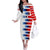 USA Soccer Off The Shoulder Long Sleeve Dress Summer Paris 2024 - Wonder Print Shop