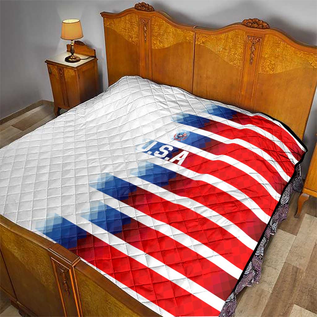 USA Soccer Quilt Summer Paris 2024 - Wonder Print Shop