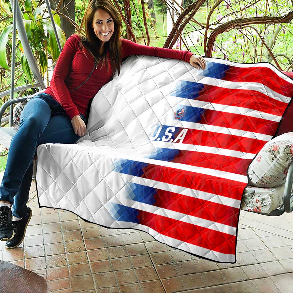 USA Soccer Quilt Summer Paris 2024 - Wonder Print Shop