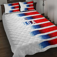 USA Soccer Quilt Bed Set Summer Paris 2024 - Wonder Print Shop