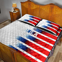 USA Soccer Quilt Bed Set Summer Paris 2024 - Wonder Print Shop