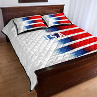 USA Soccer Quilt Bed Set Summer Paris 2024 - Wonder Print Shop