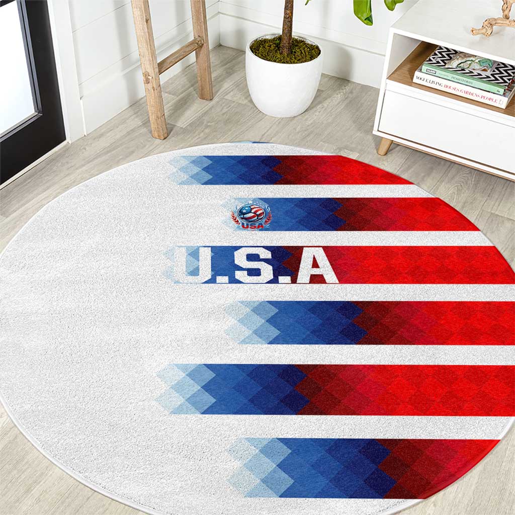 USA Soccer Round Carpet Summer Paris 2024