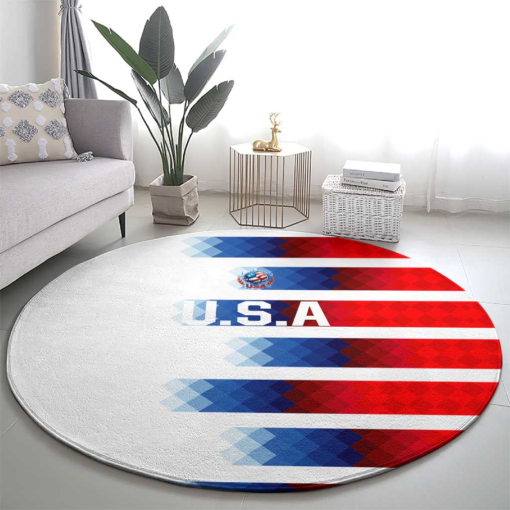 USA Soccer Round Carpet Summer Paris 2024