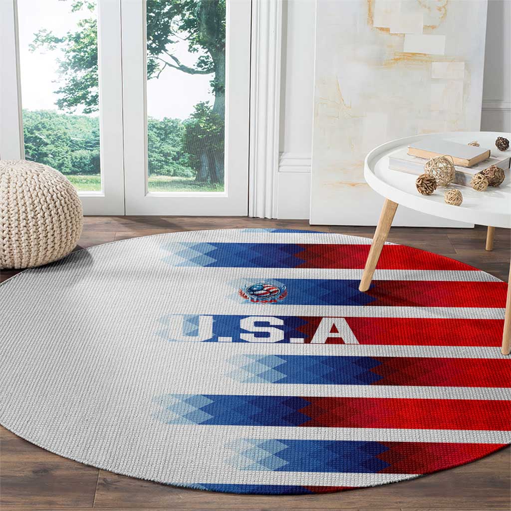USA Soccer Round Carpet Summer Paris 2024