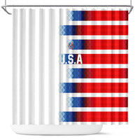 USA Soccer Shower Curtain Summer Paris 2024