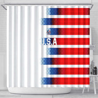 USA Soccer Shower Curtain Summer Paris 2024