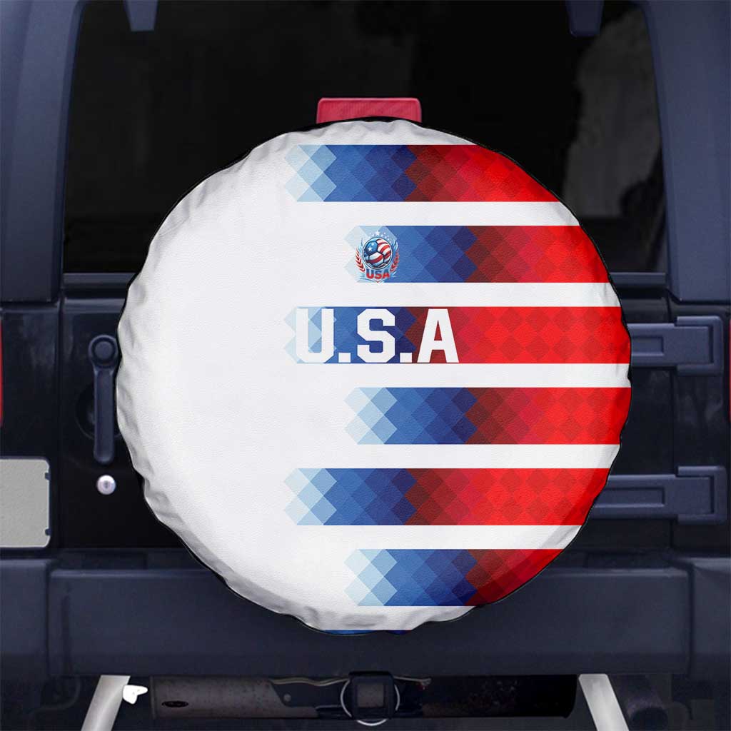 USA Soccer Spare Tire Cover Summer Paris 2024 - Wonder Print Shop
