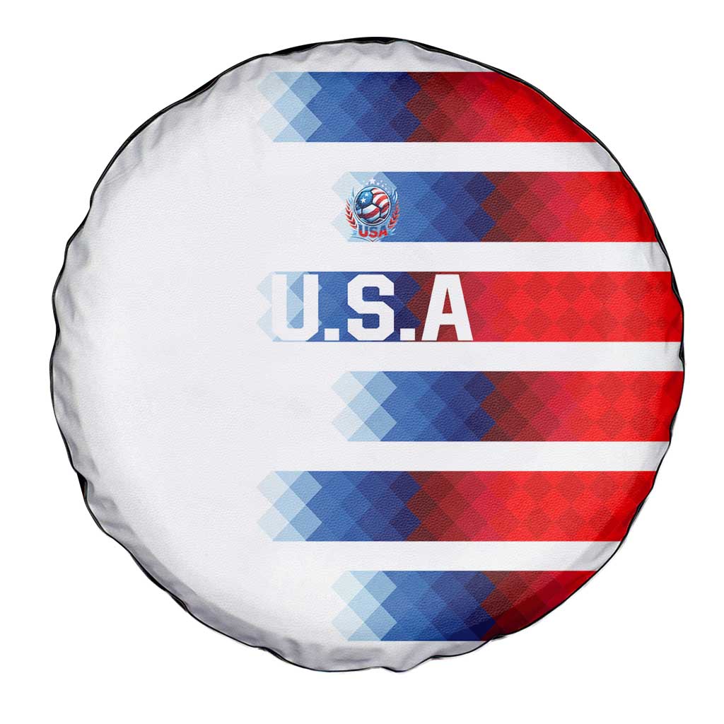 USA Soccer Spare Tire Cover Summer Paris 2024 - Wonder Print Shop