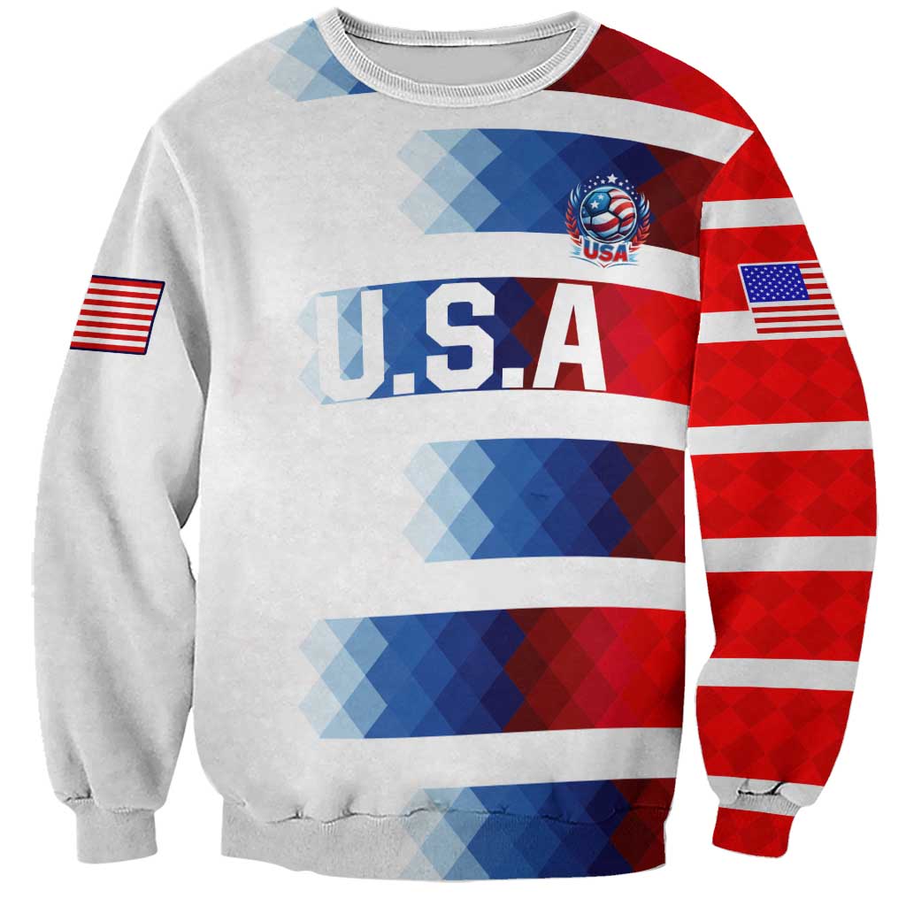 USA Soccer Sweatshirt Summer Paris 2024 - Wonder Print Shop