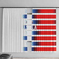 USA Soccer Window Curtain Summer Paris 2024 - Wonder Print Shop