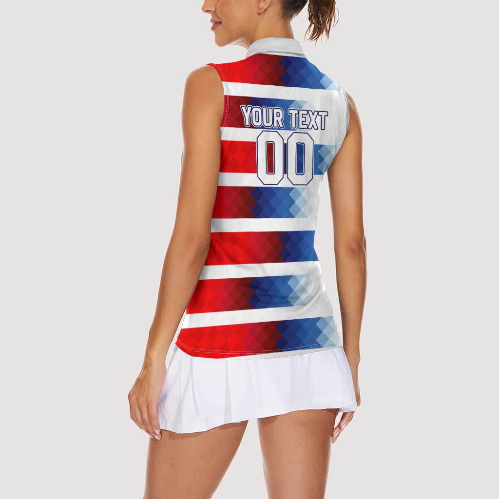 USA Soccer Women Sleeveless Polo Shirt Summer Paris 2024 - Wonder Print Shop