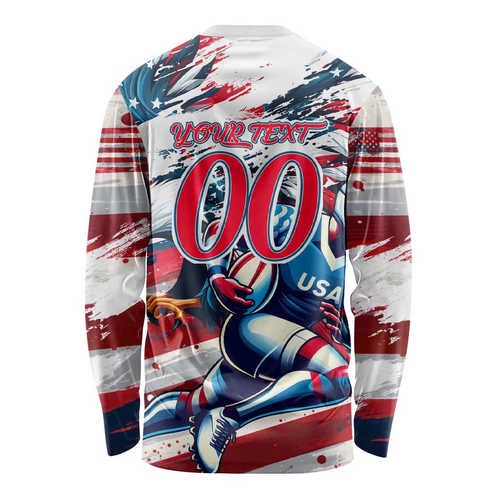 USA Rugby Long Sleeve Shirt Summer Paris 2024 - Wonder Print Shop