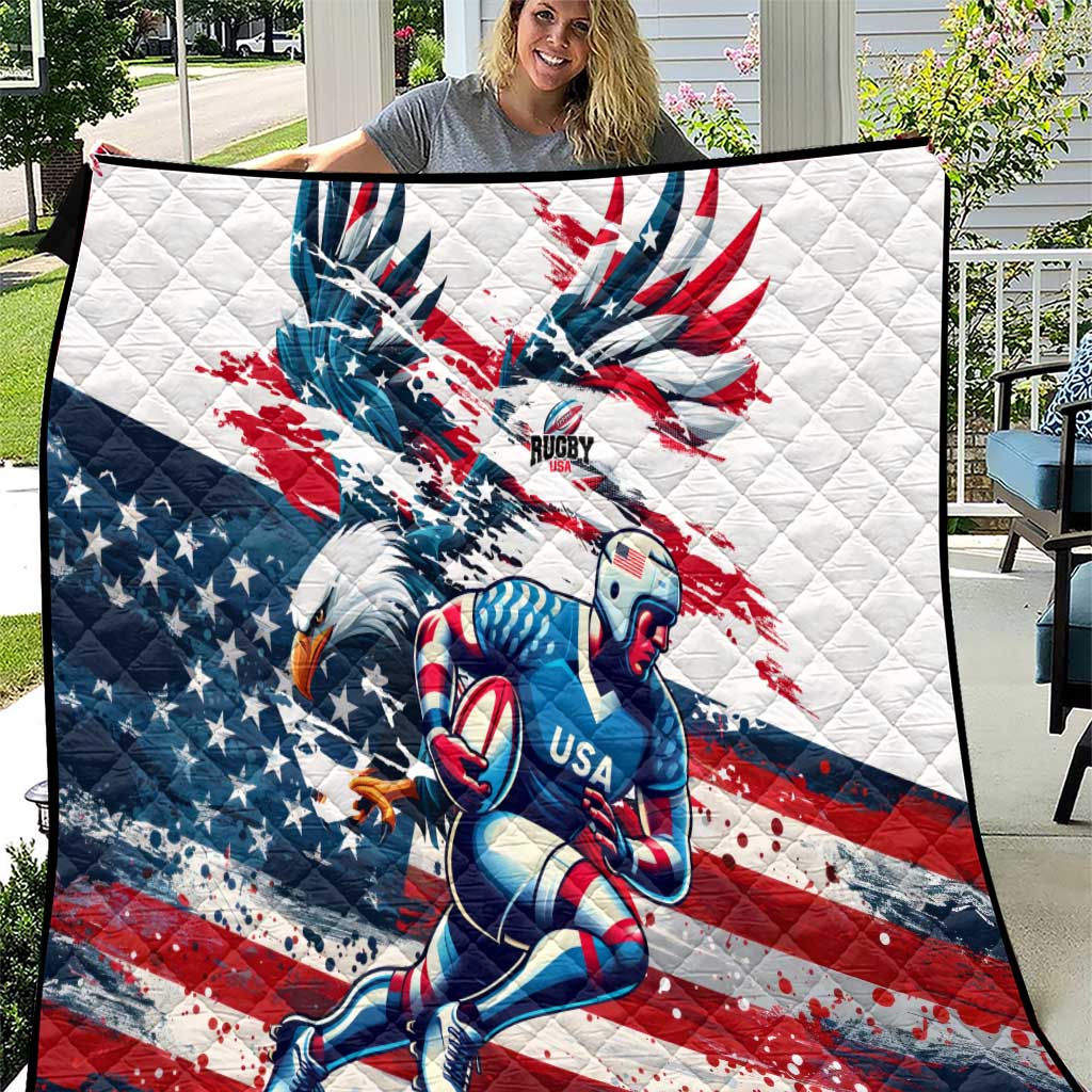 USA Rugby Quilt Summer Paris 2024 - Wonder Print Shop
