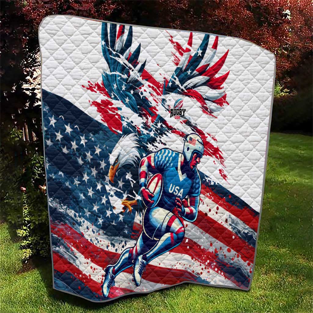 USA Rugby Quilt Summer Paris 2024 - Wonder Print Shop