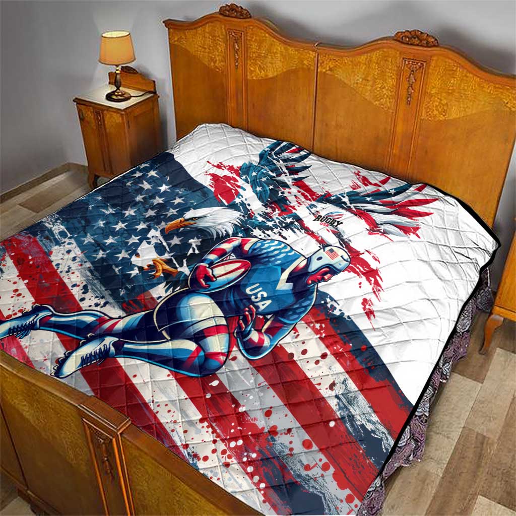 USA Rugby Quilt Summer Paris 2024 - Wonder Print Shop