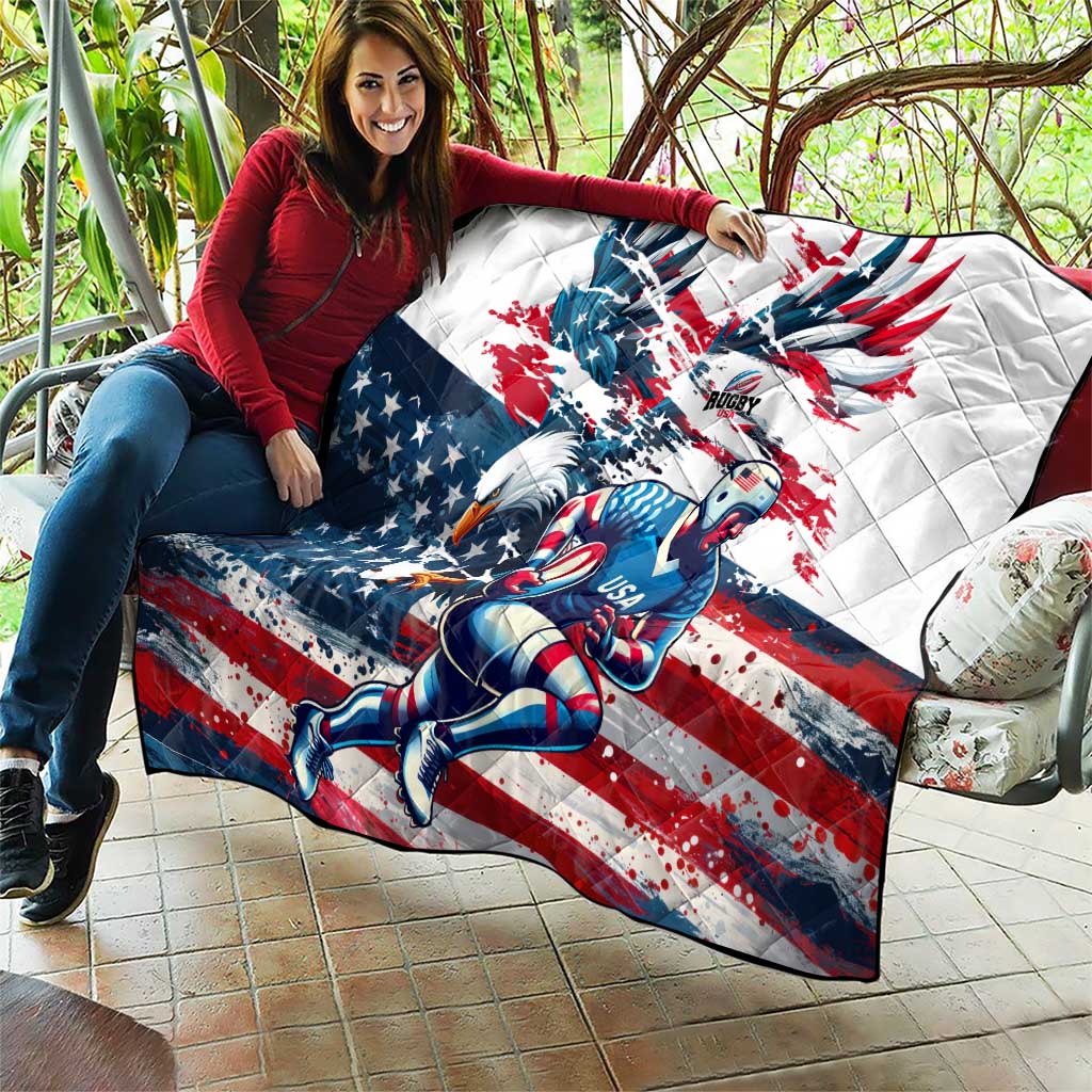 USA Rugby Quilt Summer Paris 2024 - Wonder Print Shop