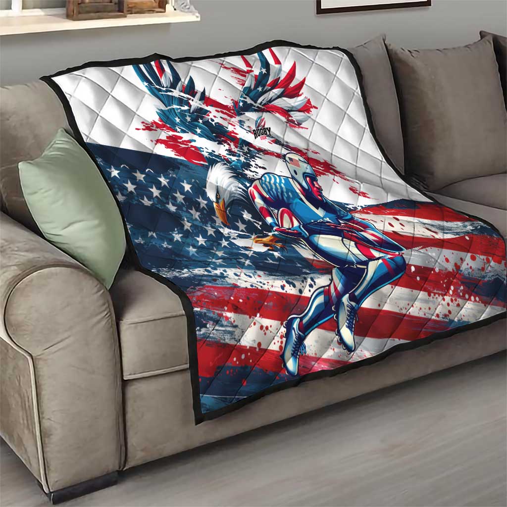 USA Rugby Quilt Summer Paris 2024 - Wonder Print Shop